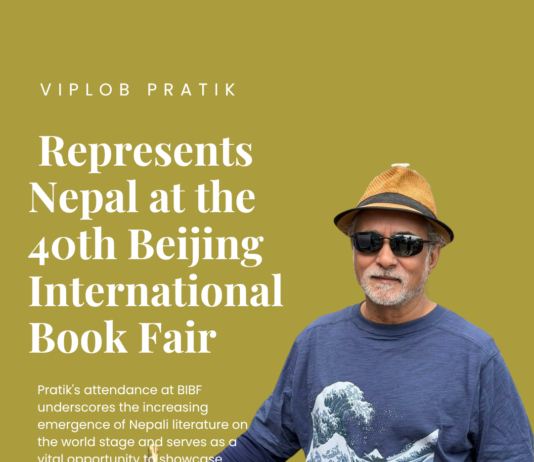 Viplob Pratik Represents Nepal at the 40th Beijing International Book Fair