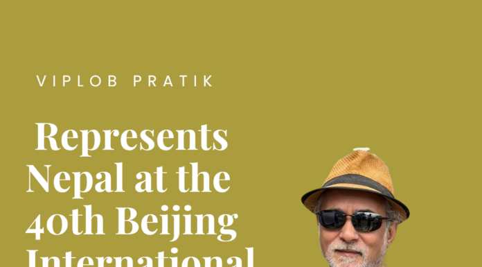 Viplob Pratik Represents Nepal at the 40th Beijing International Book Fair